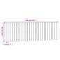 vidaXL Cabecero de cama de pared madera maciza pino blanco 185x3x60 cm
