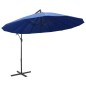 vidaXL Sombrilla colgante con palo de aluminio azul 3 m vidaXL Sombrilla colgante con palo de aluminio azul 3 m