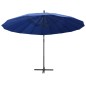vidaXL Sombrilla colgante con palo de aluminio azul 3 m vidaXL Sombrilla colgante con palo de aluminio azul 3 m
