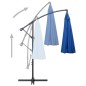 vidaXL Sombrilla colgante con palo de aluminio azul 3 m vidaXL Sombrilla colgante con palo de aluminio azul 3 m