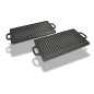 vidaXL Placa parrilla de hierro fundido reversible 38x23cm 2 unidades vidaXL Placa parrilla de hierro fundido reversible 38x23cm 2 unidades