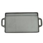 vidaXL Placa parrilla de hierro fundido reversible 38x23cm 2 unidades vidaXL Placa parrilla de hierro fundido reversible 38x23cm 2 unidades