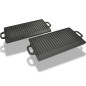 vidaXL Placa parrilla de hierro fundido reversible 38x23cm 2 unidades vidaXL Placa parrilla de hierro fundido reversible 38x23cm 2 unidades