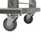 vidaXL Carro portaequipajes acero inoxidable plateado 82x53x86 cm vidaXL Carro portaequipajes acero inoxidable plateado 82x53x86 cm
