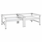 vidaXL Pedestal doble lavadora secadora con estantes extraíbles blanco vidaXL Pedestal doble lavadora secadora con estantes extraíbles blanco