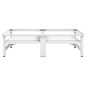 vidaXL Pedestal doble lavadora secadora con estantes extraíbles blanco vidaXL Pedestal doble lavadora secadora con estantes extraíbles blanco