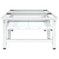 vidaXL Pedestal doble lavadora secadora con estantes extraíbles blanco vidaXL Pedestal doble lavadora secadora con estantes extraíbles blanco