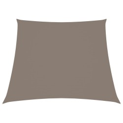 vidaXL Toldo de vela trapezoidal tela oxford gris taupe 3/4x3 m