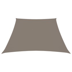 vidaXL Toldo de vela trapezoidal tela oxford gris taupe 3/4x3 m