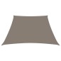 vidaXL Toldo de vela trapezoidal tela oxford gris taupe 3/4x3 m