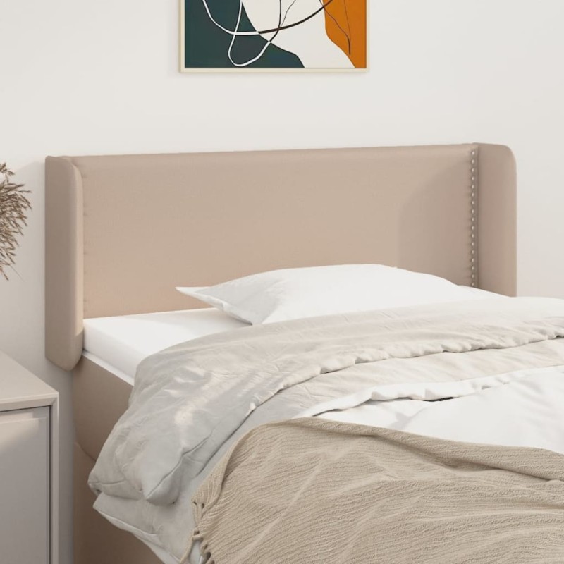 vidaXL Cabecero de cuero sintético color capuchino 103x16x78/88 cm vidaXL Cabecero de cuero sintético color capuchino 103x16x78/88 cm