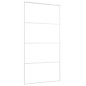 vidaXL Puerta corredera ESG vidrio y aluminio blanca 102,5x205 cm vidaXL Puerta corredera ESG vidrio y aluminio blanca 102,5x205 cm