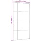 vidaXL Puerta corredera ESG vidrio y aluminio negra 102,5x205 cm vidaXL Puerta corredera ESG vidrio y aluminio negra 102,5x205 cm