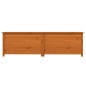 vidaXL Baúl para cojines de jardín madera de abeto marrón 200x50x56 cm vidaXL Baúl para cojines de jardín madera de abeto marrón 200x50x56 cm