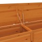 vidaXL Baúl para cojines de jardín madera de abeto marrón 200x50x56 cm vidaXL Baúl para cojines de jardín madera de abeto marrón 200x50x56 cm
