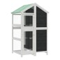 vidaXL Casita para pájaros madera maciza pino gris 97x81x152 cm vidaXL Casita para pájaros madera maciza pino gris 97x81x152 cm