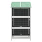 vidaXL Casita para pájaros madera maciza pino gris 97x81x152 cm vidaXL Casita para pájaros madera maciza pino gris 97x81x152 cm