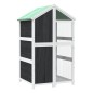 vidaXL Casita para pájaros madera maciza pino gris 97x81x152 cm vidaXL Casita para pájaros madera maciza pino gris 97x81x152 cm