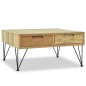 vidaXL Mesa de centro 80x80x40 cm madera de teca maciza vidaXL Mesa de centro 80x80x40 cm madera de teca maciza