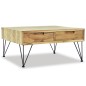 vidaXL Mesa de centro 80x80x40 cm madera de teca maciza vidaXL Mesa de centro 80x80x40 cm madera de teca maciza