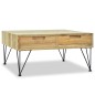 vidaXL Mesa de centro 80x80x40 cm madera de teca maciza vidaXL Mesa de centro 80x80x40 cm madera de teca maciza