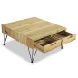 vidaXL Mesa de centro 80x80x40 cm madera de teca maciza vidaXL Mesa de centro 80x80x40 cm madera de teca maciza
