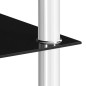 vidaXL Mesa auxiliar vidrio templado negra 45x50x45 cm vidaXL Mesa auxiliar vidrio templado negra 45x50x45 cm