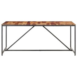 vidaXL Mesa de comedor de madera maciza de sheesham 180x90x76 cm