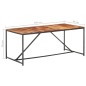 vidaXL Mesa de comedor de madera maciza de sheesham 180x90x76 cm vidaXL Mesa de comedor de madera maciza de sheesham 180x90x76 cm