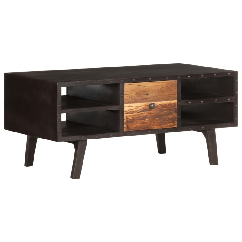 vidaXL Mesa de centro de madera maciza reciclada 100x50x45 cm vidaXL Mesa de centro de madera maciza reciclada 100x50x45 cm