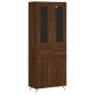 vidaXL Aparador alto madera contrachapada marrón roble 69,5x34x180 cm vidaXL Aparador alto madera contrachapada marrón roble 69,5x34x180 cm