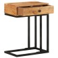 vidaXL Mesa auxiliar forma de U madera maciza de acacia 45x30x61 cm 