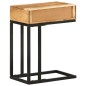 vidaXL Mesa auxiliar forma de U madera maciza de acacia 45x30x61 cm 