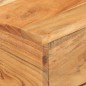 vidaXL Mesa auxiliar forma de U madera maciza de acacia 45x30x61 cm 