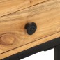vidaXL Mesa auxiliar forma de U madera maciza de acacia 45x30x61 cm 