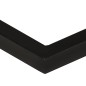 vidaXL Mesa auxiliar forma de U madera maciza de acacia 45x30x61 cm 