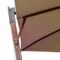 vidaXL Sombrilla colgante con palo madera maciza abeto gris taupe 3x3m vidaXL Sombrilla colgante con palo madera maciza abeto gris taupe 3x3m