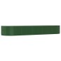 vidaXL Jardinera arriate acero recubrimiento polvo verde 367x140x68cm vidaXL Jardinera arriate acero recubrimiento polvo verde 367x140x68cm