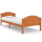vidaXL Estructura de cama madera maciza pino marrón miel 100x200 cm vidaXL Estructura de cama madera maciza pino marrón miel 100x200 cm