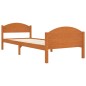 vidaXL Estructura de cama madera maciza pino marrón miel 100x200 cm vidaXL Estructura de cama madera maciza pino marrón miel 100x200 cm