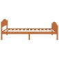 vidaXL Estructura de cama madera maciza pino marrón miel 100x200 cm vidaXL Estructura de cama madera maciza pino marrón miel 100x200 cm
