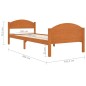 vidaXL Estructura de cama madera maciza pino marrón miel 100x200 cm vidaXL Estructura de cama madera maciza pino marrón miel 100x200 cm