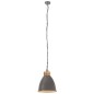 vidaXL Lámpara colgante industrial hierro gris y madera 35 cm E27 vidaXL Lámpara colgante industrial hierro gris y madera 35 cm E27