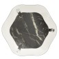 vidaXL Mesa auxiliar 2 niveles vidrio transparente y negro 38x38x50 cm vidaXL Mesa auxiliar 2 niveles vidrio transparente y negro 38x38x50 cm