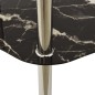 vidaXL Mesa auxiliar 2 niveles vidrio transparente y negro 38x38x50 cm vidaXL Mesa auxiliar 2 niveles vidrio transparente y negro 38x38x50 cm