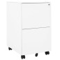 vidaXL Armario archivador acero blanco 39x45x67 cm vidaXL Armario archivador acero blanco 39x45x67 cm