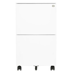 vidaXL Armario archivador acero blanco 39x45x67 cm