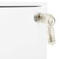 vidaXL Armario archivador acero blanco 39x45x67 cm vidaXL Armario archivador acero blanco 39x45x67 cm