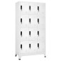 vidaXL Taquilla de acero blanco 90x45x180 cm vidaXL Taquilla de acero blanco 90x45x180 cm