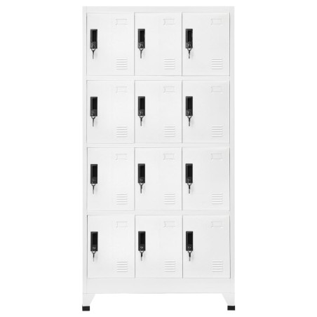 vidaXL Taquilla de acero blanco 90x45x180 cm